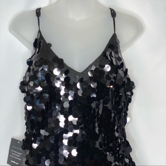 NWT Charlotte Russe Black Sequin Dress SZ Small - Picture 6 of 9